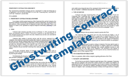 Ghostwriting Contract Template